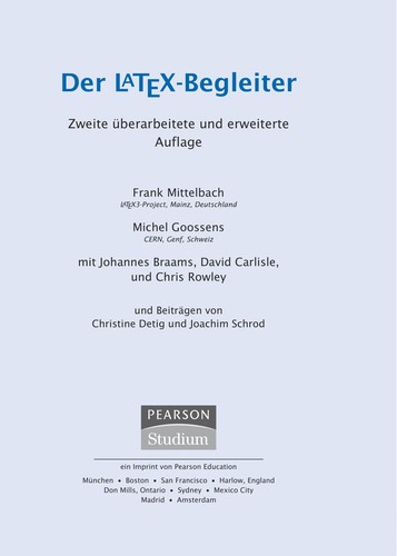 Der LATEX-Begleiter by Frank Mittelbach cover