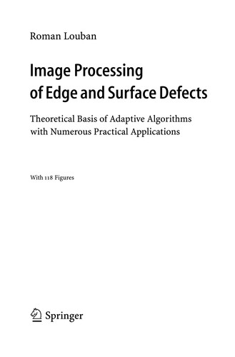 Image processing of edge and surface defects