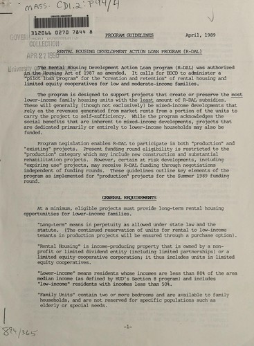 Program guidelines