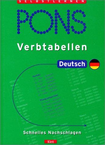 PONS Verbtabellen, Deutsch by Eva Maria Weermann cover