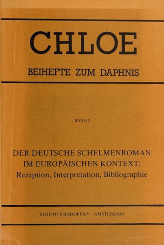 Der Deutsche Schelmenroman im europäischen Kontext by Gerhart Hoffmeister cover