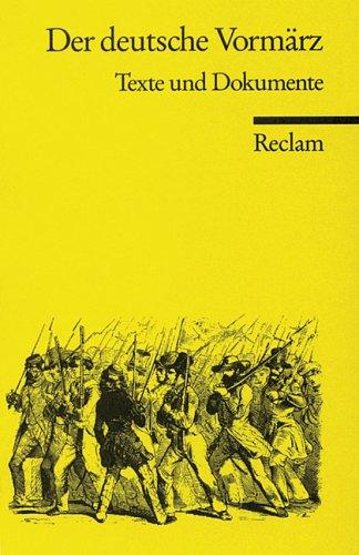 Der deutsche Vormärz by Jost Hermand cover