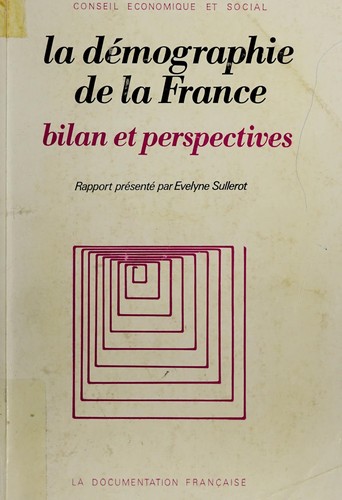 La démographie de la France by France. Conseil économique et social. cover