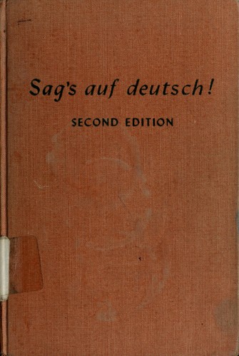 Sag's auf deutsch! by C. R. Goedsche cover