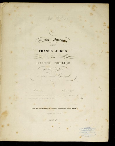 Grande ouverture des Francs Juges by Hector Berlioz cover