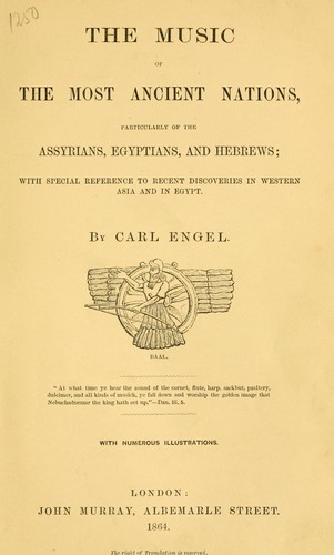 The music of the most ancient nations