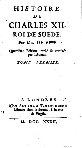 Histoire de Charles XII