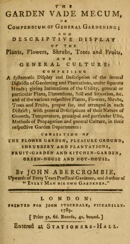 Every man his own gardener
