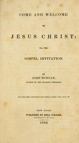 Come and welcome to Jesus Christ