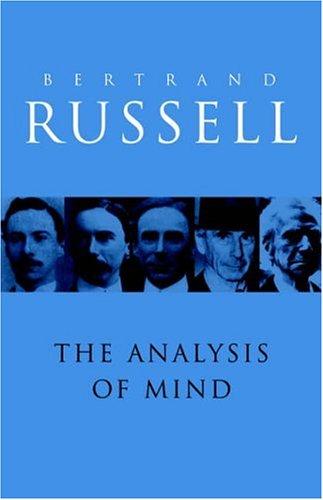 The analysis of mind