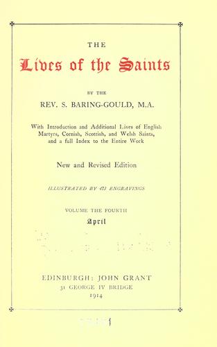 The lives of the saints