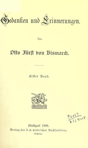 Gedanken und Erinnerungen