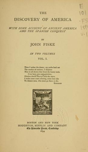 The discovery of America