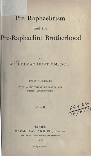 Pre-Raphaelitism and the pre-Raphaelite brotherhood