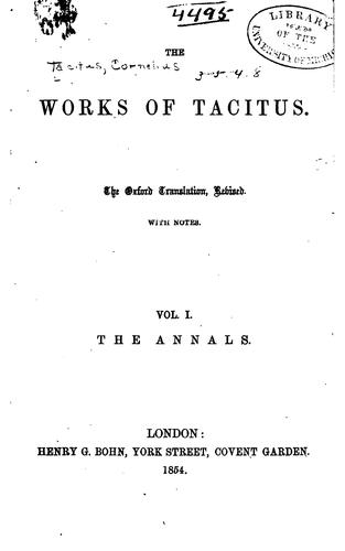 The works of Tacitus
