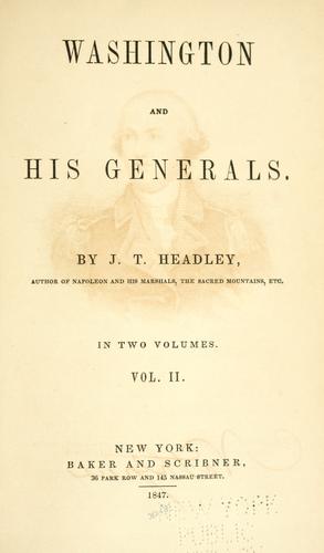 Washington and his generals