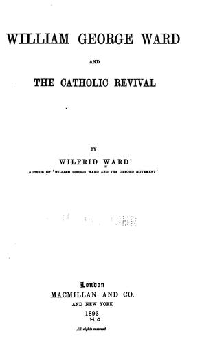 William George Ward and the Catholic revival