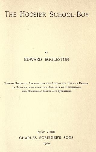 The Hoosier school-boy