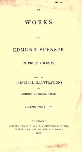 The works of Edmund Spenser