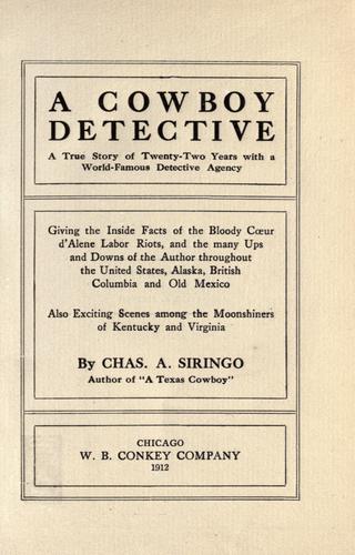 A cowboy detective