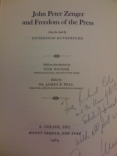 John Peter Zenger and freedom of the press