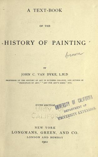 A text-book of the history of painting