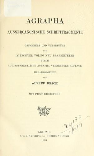 Agrapha