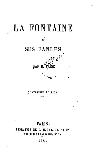 La Fontaine et ses fables