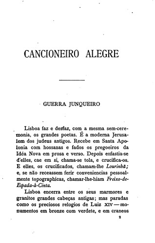 Cancioneiro alegre [de poetas portuguezes e brazileiros.]