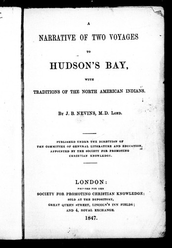 A narrative of two voyages to Hudson's Bay