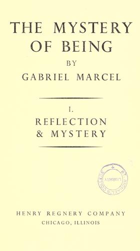 Mystère de l'être