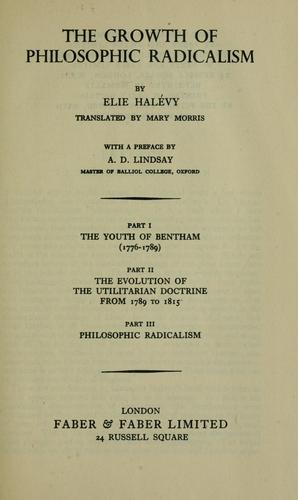 Formation du radicalisme philosophique