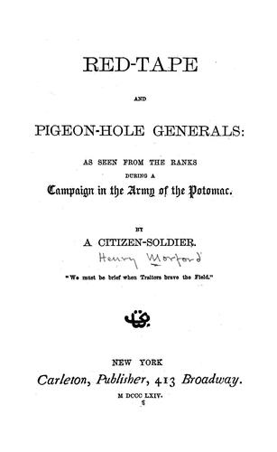 Red-tape and pigeon-hole generals
