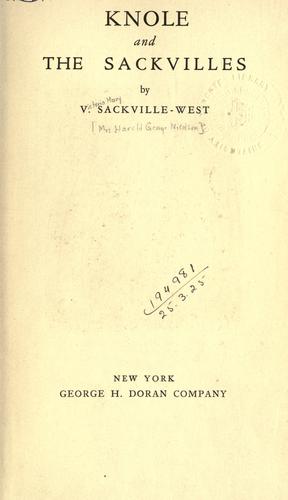 Knole and the Sackvilles