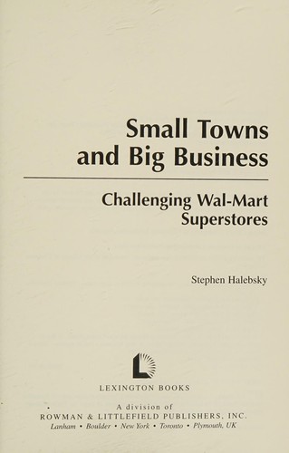 Small towns and big business