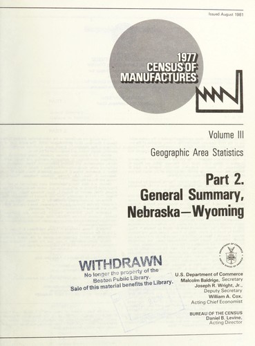 1977 census of manufactures