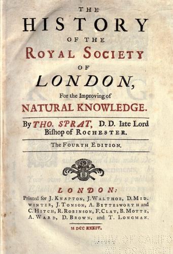 The history of the Royal-Society of London