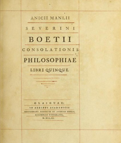 De consolatione philosophiae