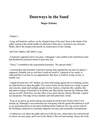 Doorways in the Sand