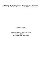 The Jacobean Shakespeare and Measure for measure
