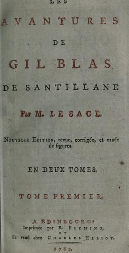 Les avantures de Gil Blas de Santillane