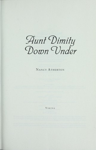 Aunt Dimity down under