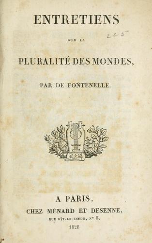 Entretiens sur la pluralité des mondes