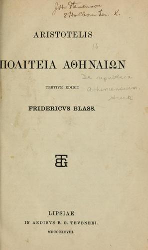Constitution d'Athènes