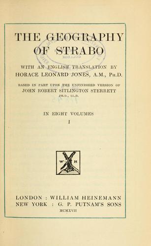 The Geography of Strabo