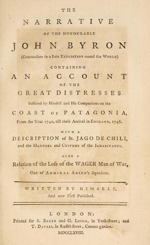 The narrative of the Honourable John Byron