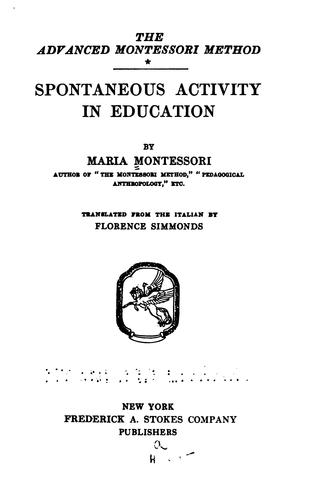 The advanced Montessori method