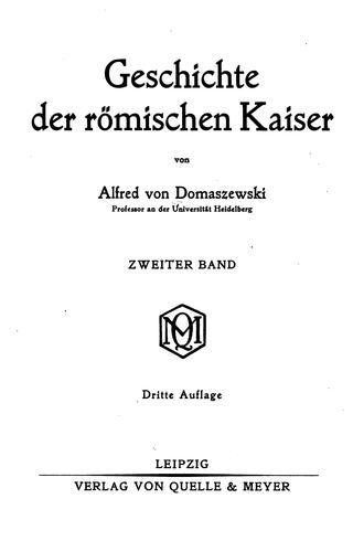 Geschichte der römischen Kaiser