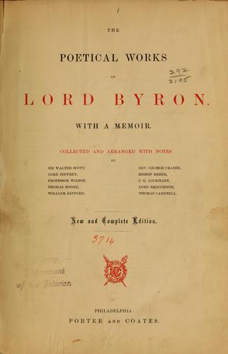 The poetical works of Lord Byron