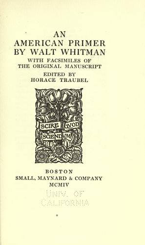 An American primer